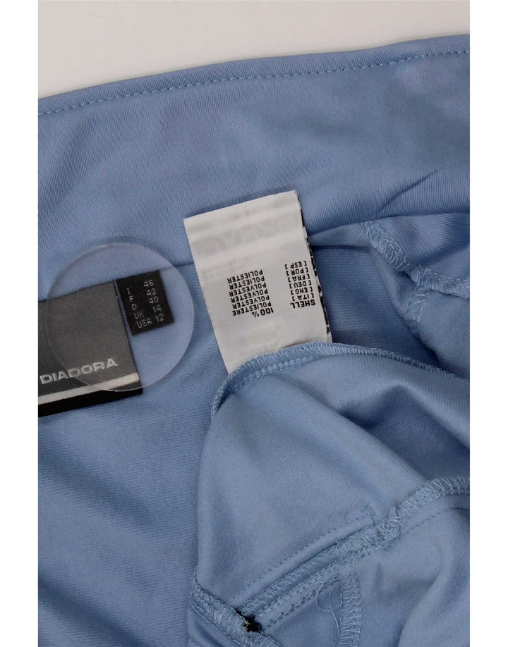 Diadora Damen-Trainingsanzug-Top-Jacke, UK 14, Größe L, blau, Polyester