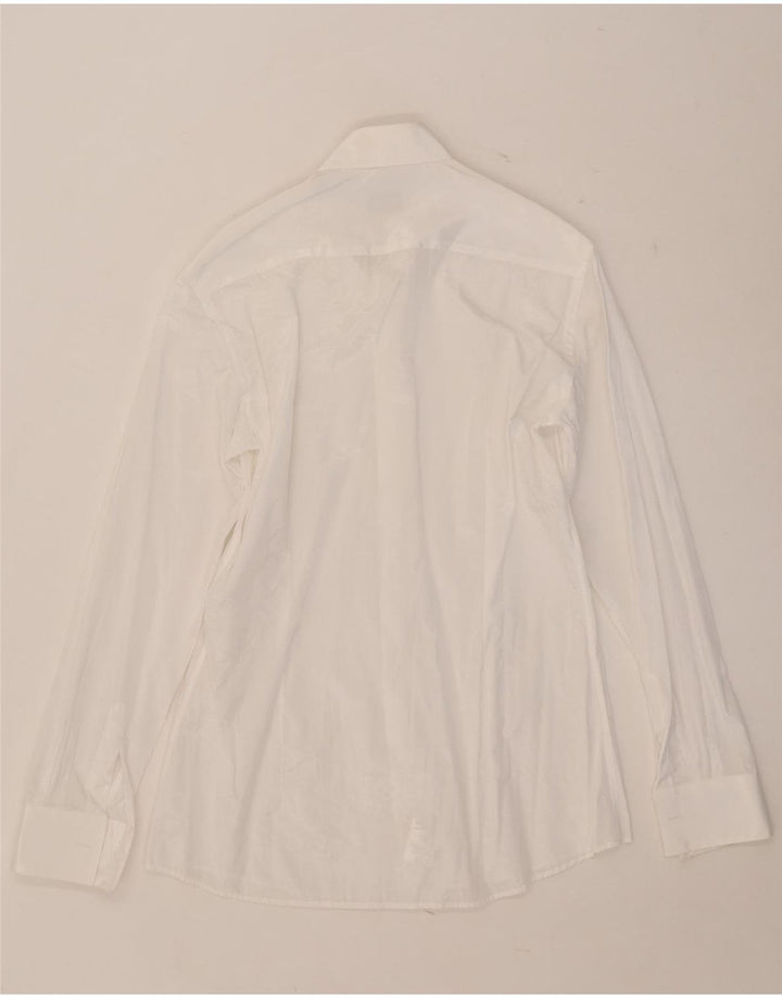 Carlo Pignatelli Herrenhemd Größe 38 15 Mittelweißes Polyester