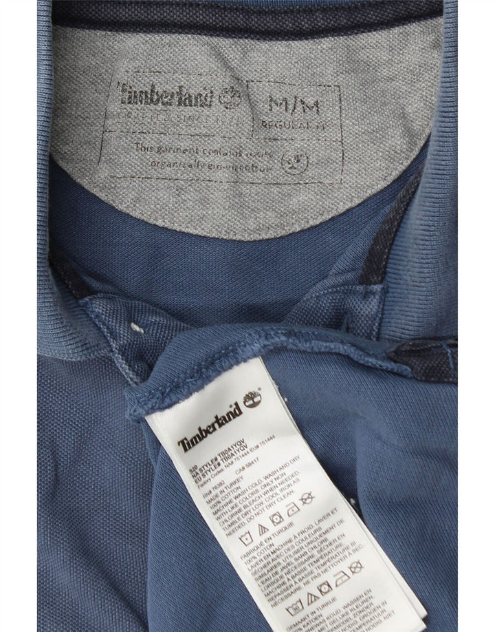 Timberland Herren-Poloshirt mit normaler Passform, mittelmarineblaue Baumwolle