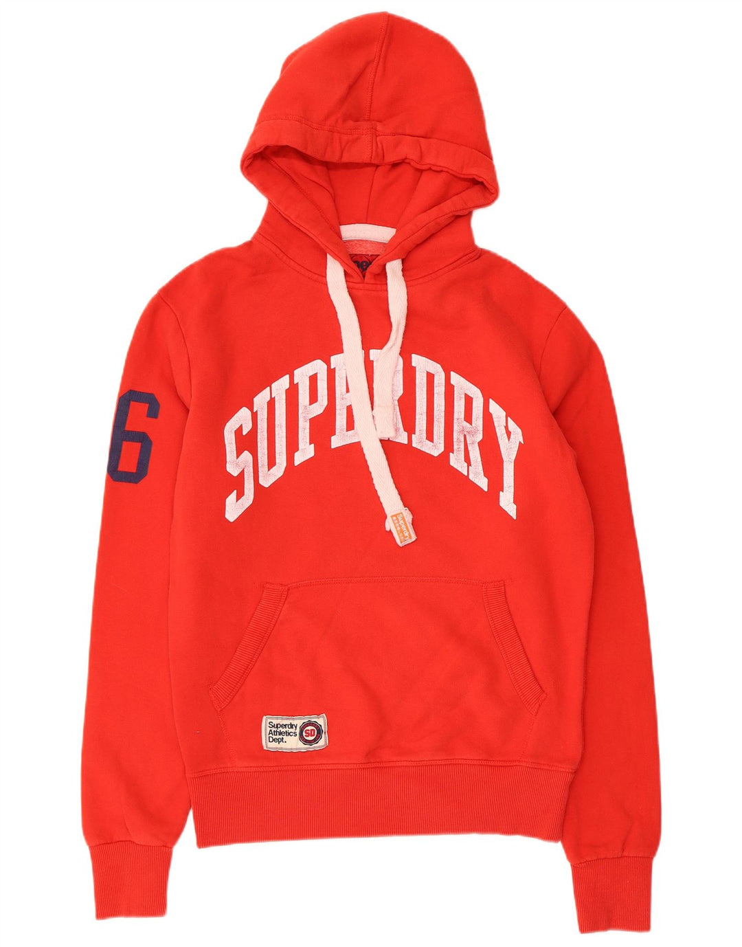 Superdry Herren-Kapuzenpullover mit Grafik, Größe S, Rot, Baumwolle