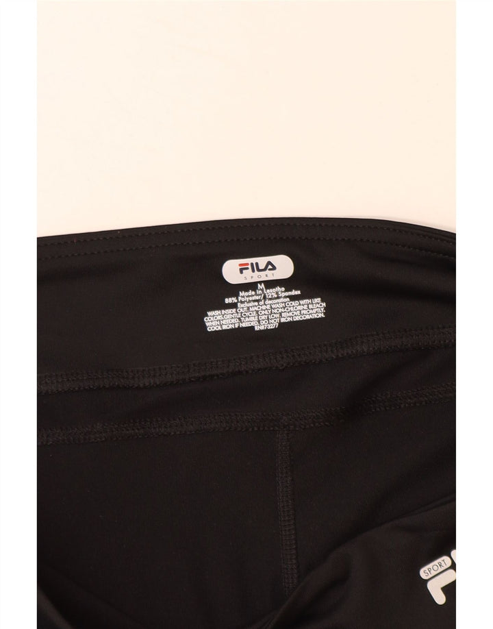 FILA Damen Capri-Leggings UK 14 Mittelschwarzes Polyester