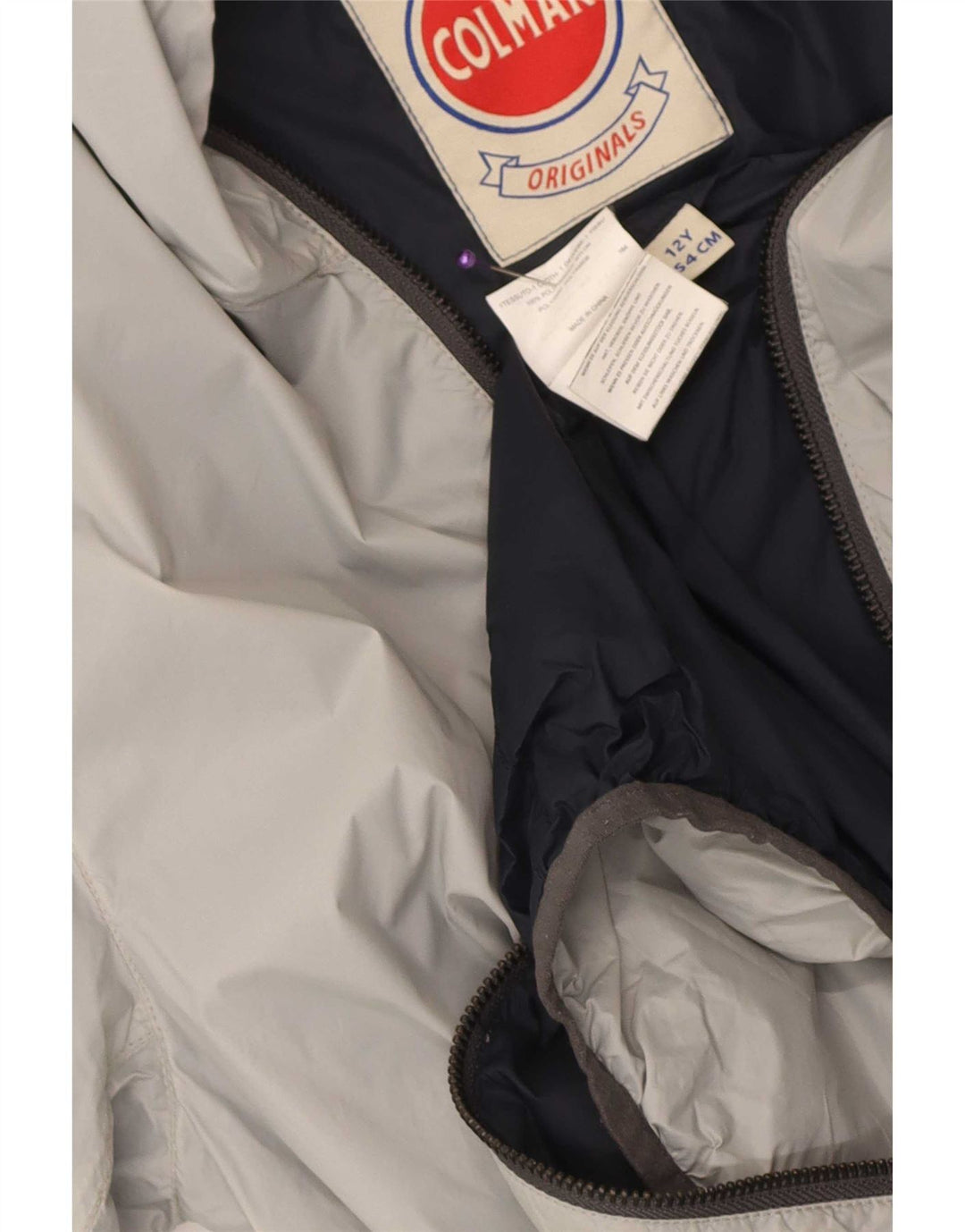 Colmar Jungen-Windbreakerjacke mit Kapuze, 11–12 Jahre, graues Polyamid