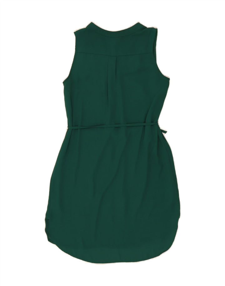H&M Womens Sleeveless Sheath Dress UK 8 Small  Green Polyester Vintage H&M and Second-Hand H&M from Messina Hembry 