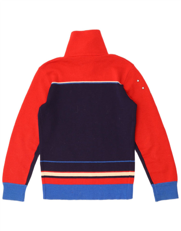 Silvy Damen-Cardigan-Pullover, Größe 46, groß, Marineblau, Farbblock