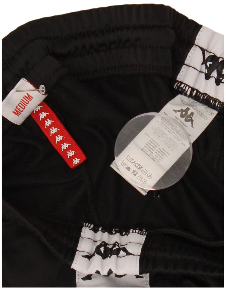 Kappa Herren-Trainingshose mit Grafik, mittelschwarz, Polyester