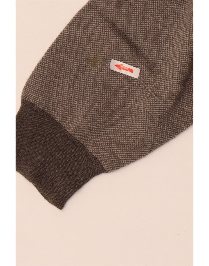 Marks & Spencer Herren-Pullover mit V-Ausschnitt, groß, graue Merinowolle