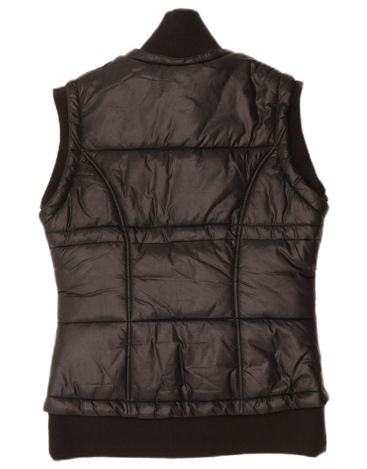 Adidas Damen Wattierte Weste IT 44 Medium Schwarz Polyester