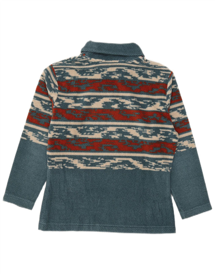 Fila Damen Rollkragenpullover IT 44 Mittelblau gestreift