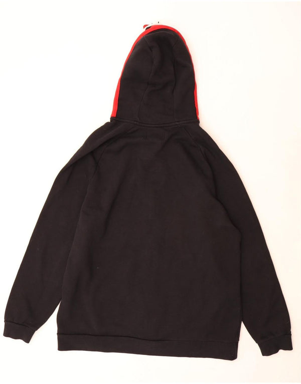 Jordan Herren-Kapuzenpullover mit grafischem Reißverschluss, 2XL, schwarze Farbblock-Baumwolle