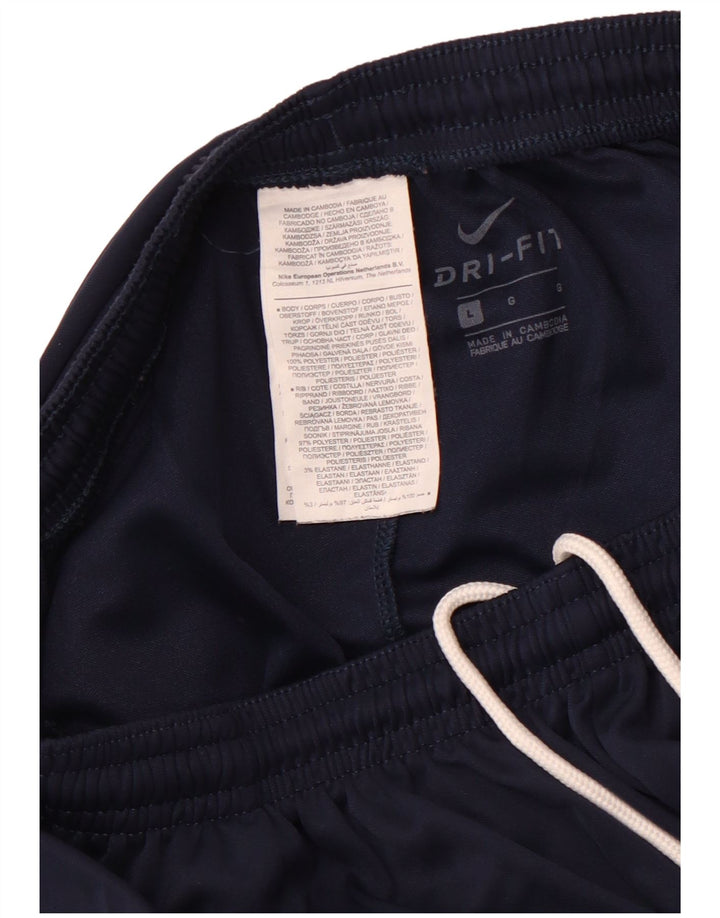 NIKE Herren-Trainingshose Dri Fit, Größe L, Marineblau, Polyester