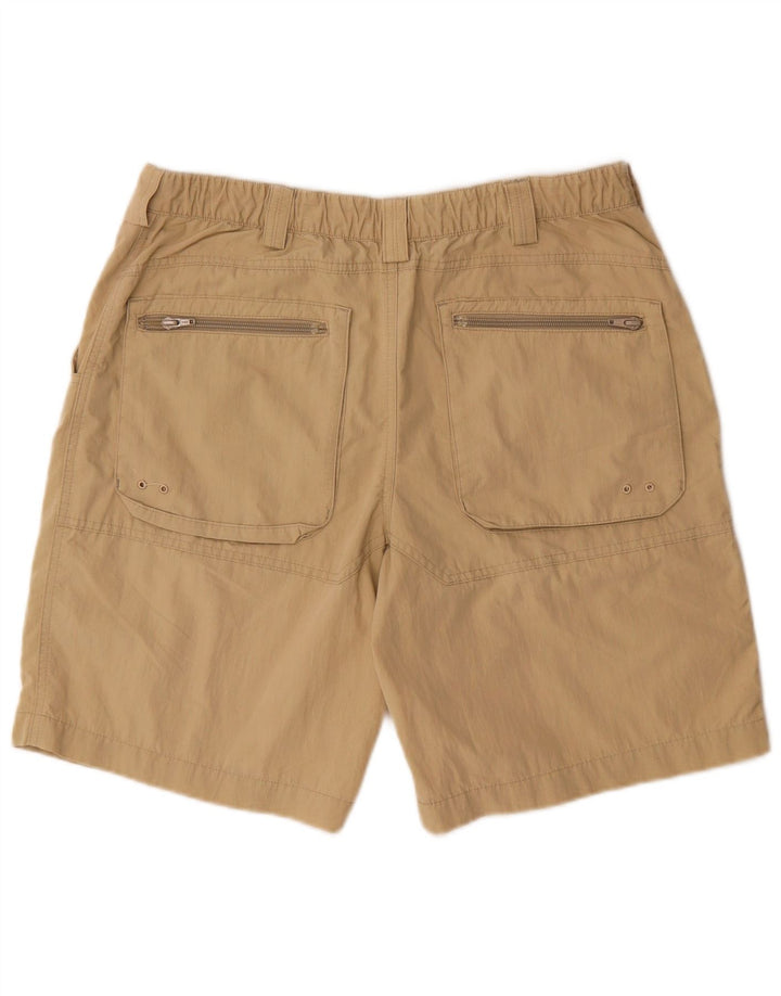 MARKS & SPENCER Herren Cargoshorts W34 Large Beige Baumwolle