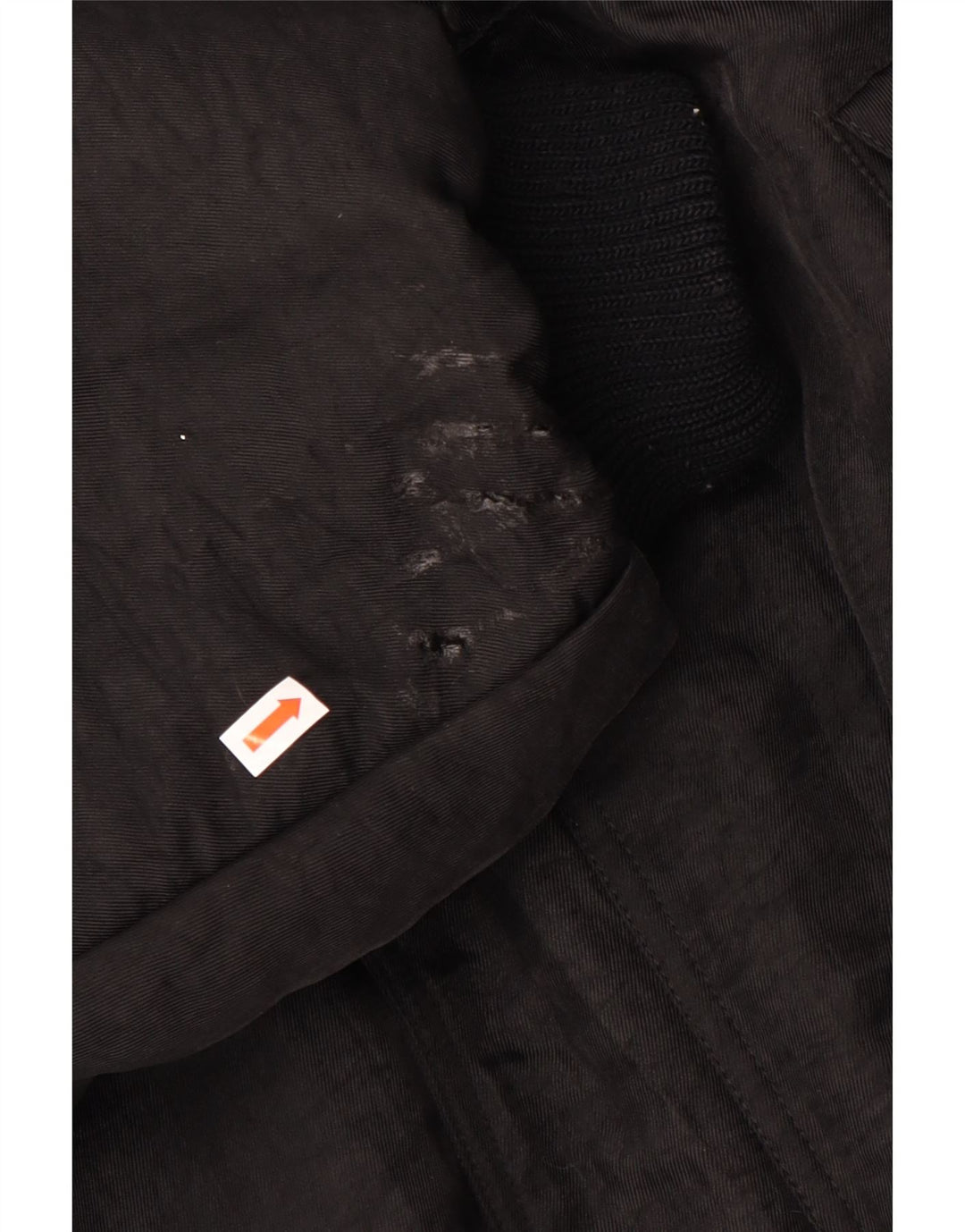 Vintage Herren Loose Fit Wattierte Jacke UK 38 Medium Schwarz