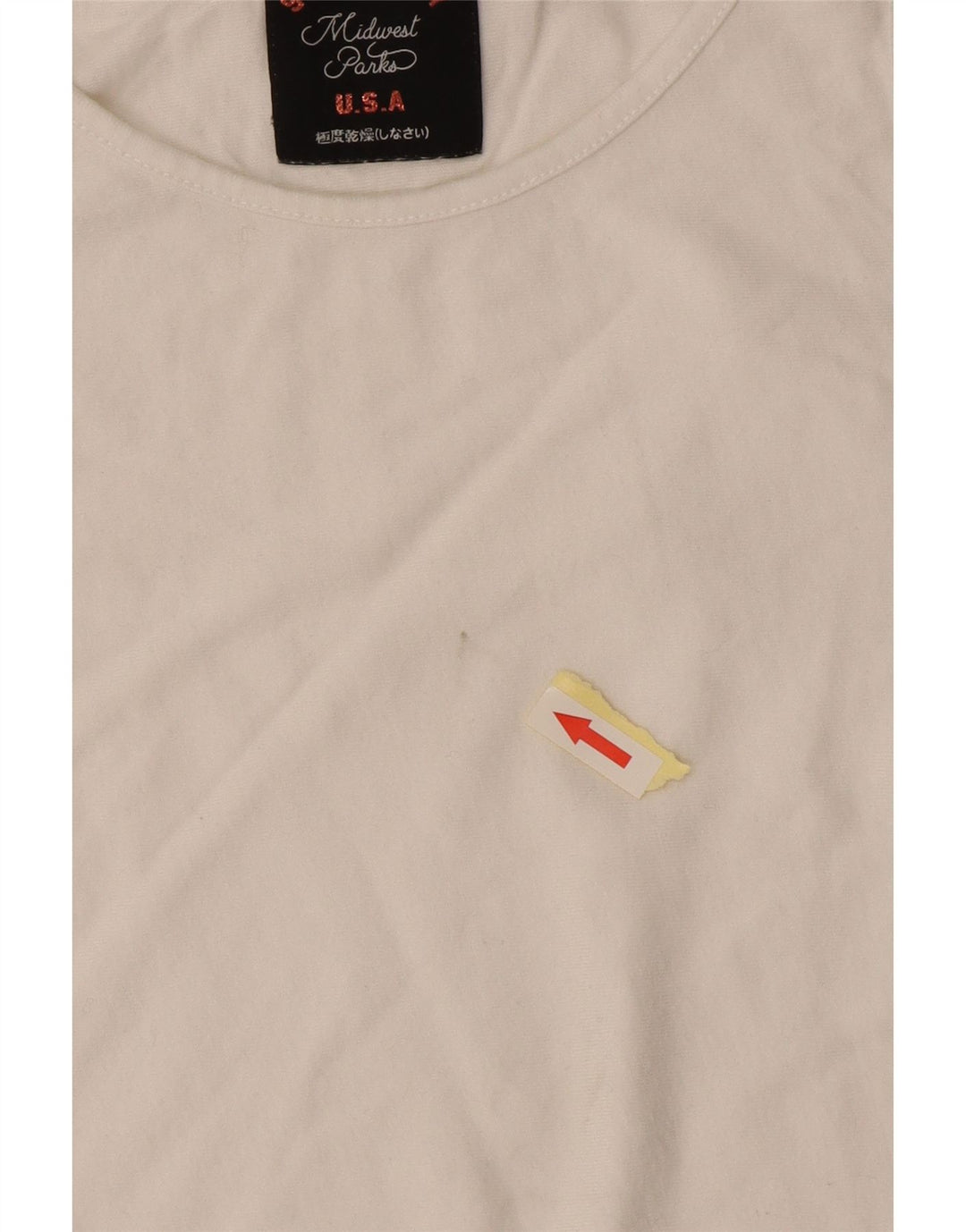 Superdry Damen-T-Shirt mit normaler Passform, UK 6 XS, gebrochen weiße Baumwolle