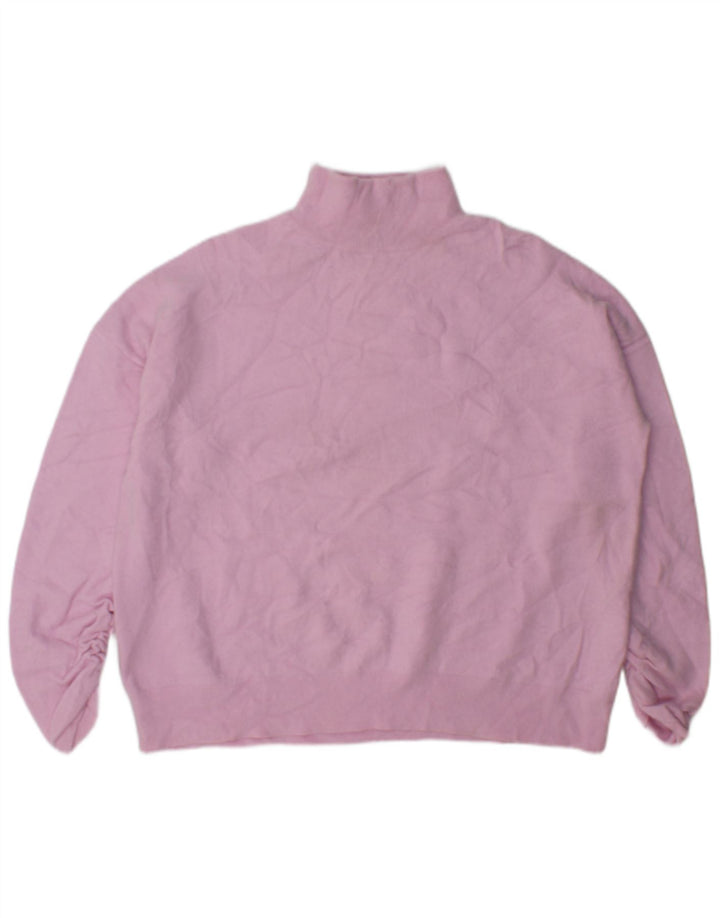 MINT VELVET Damen-Pullover mit Rollkragen, übergroß, Gr. 10, Größe S, Rosa