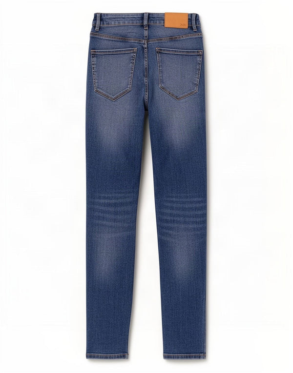 Zara Damen Skinny Jeans EU 34 2XS W24 L26 Blaue Baumwolle