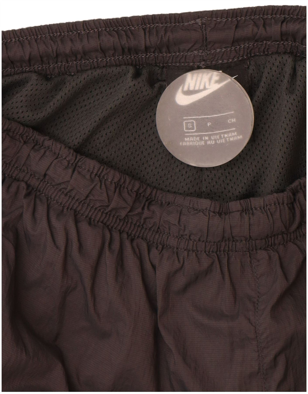 Nike Herren-Trainingshose, Jogginghose, klein, schwarzes Colourblock-Nylon