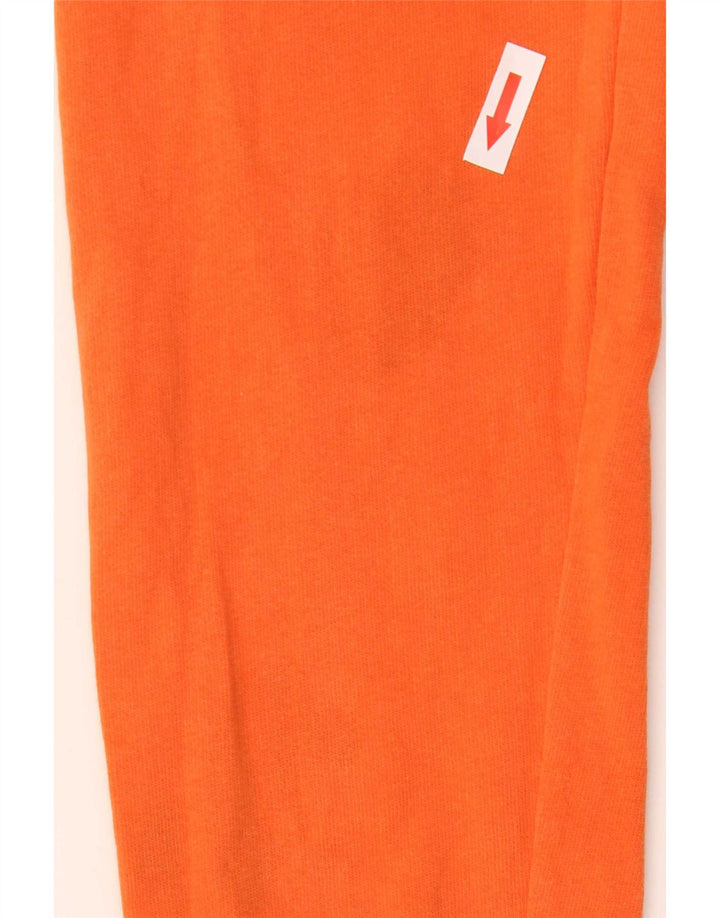 Crew Clothing Damen-Sweatshirt-Pullover UK 12 Mittelorange Baumwolle