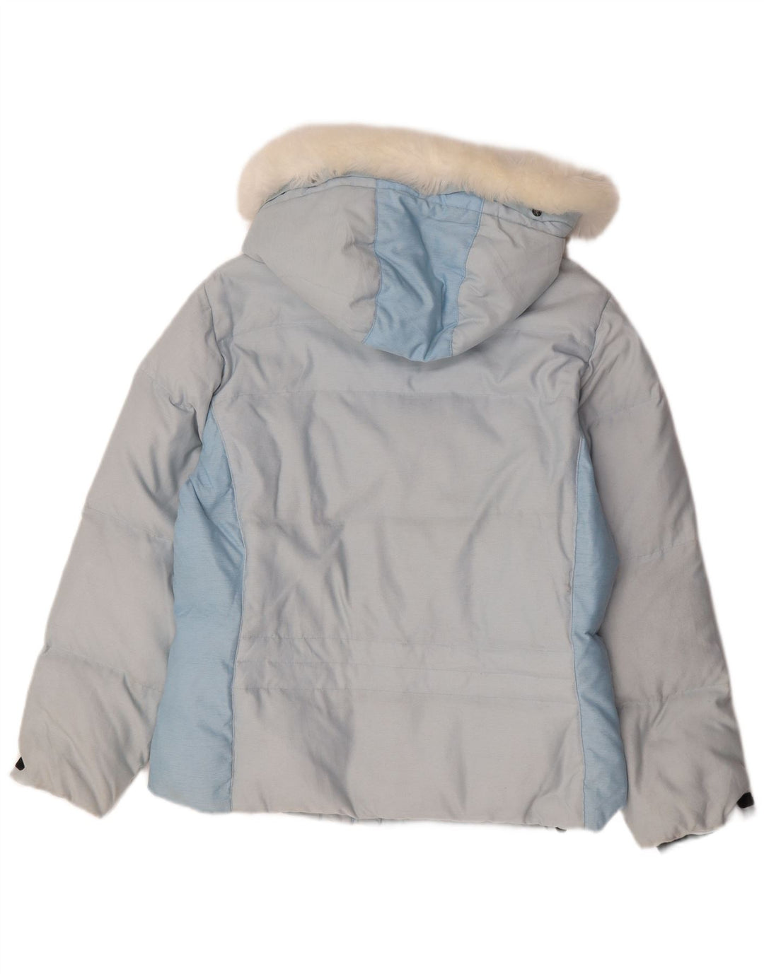 Colmar Damen-Skijacke mit Kapuze, EU 42, groß, blau, Farbblock