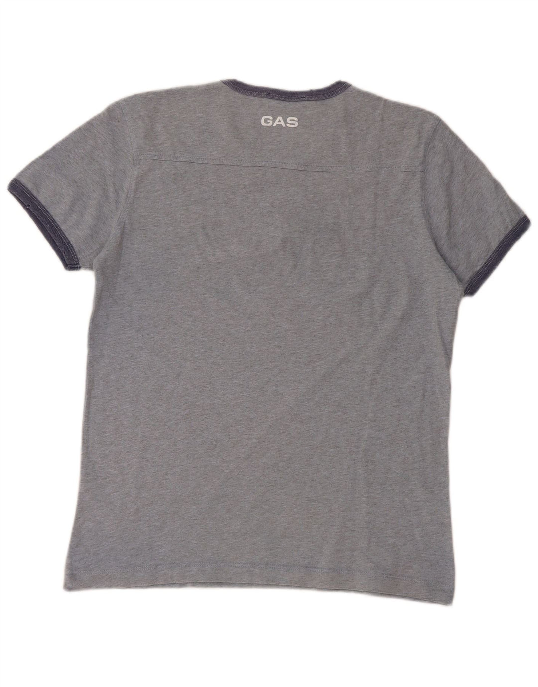 Gas Damen Grafik T-Shirt Top UK 14 Mittelgrau