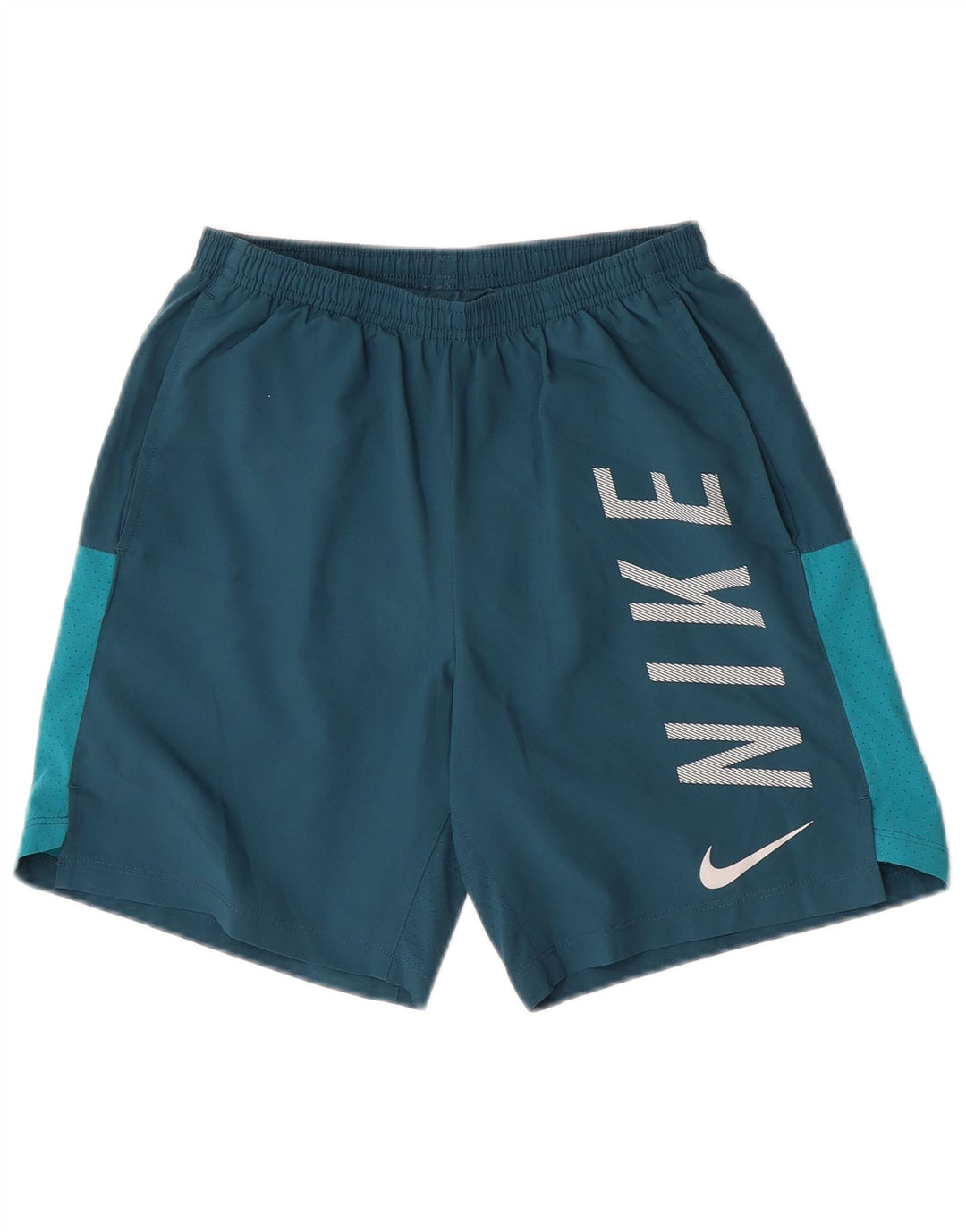 Nike Herren-Sportshorts mit Dri-Fit-Grafik, Größe S, grünes Farbblock-Polyester