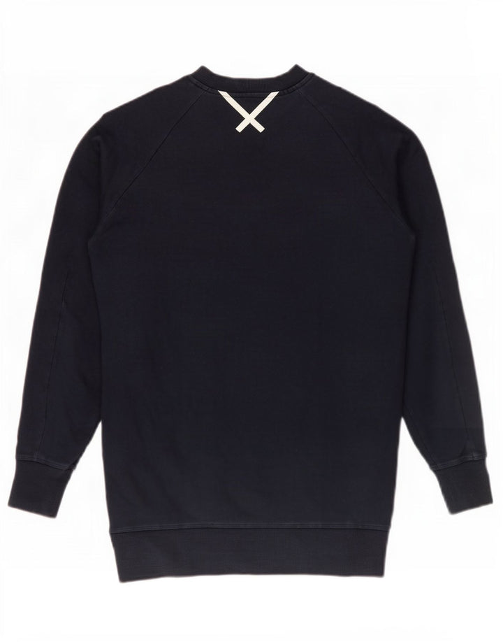 Adidas übergroßer Damen-Sweatshirtpullover, Gr. 10, Größe S, marineblau, Baumwolle