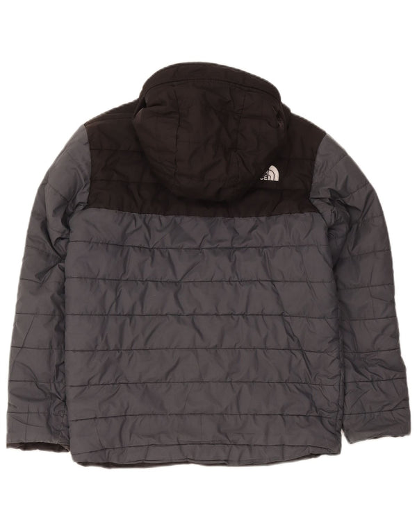 The North Face Wattierte Jacke mit Kapuze für Jungen, 11–12 Jahre, Grau