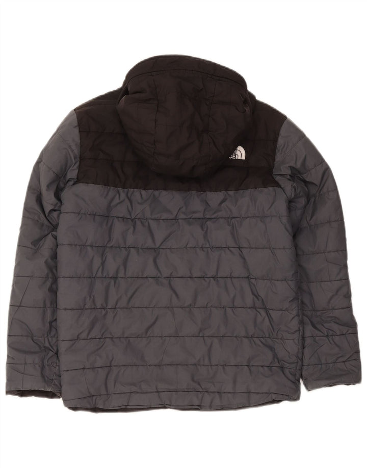 The North Face Wattierte Jacke mit Kapuze für Jungen, 11–12 Jahre, Grau