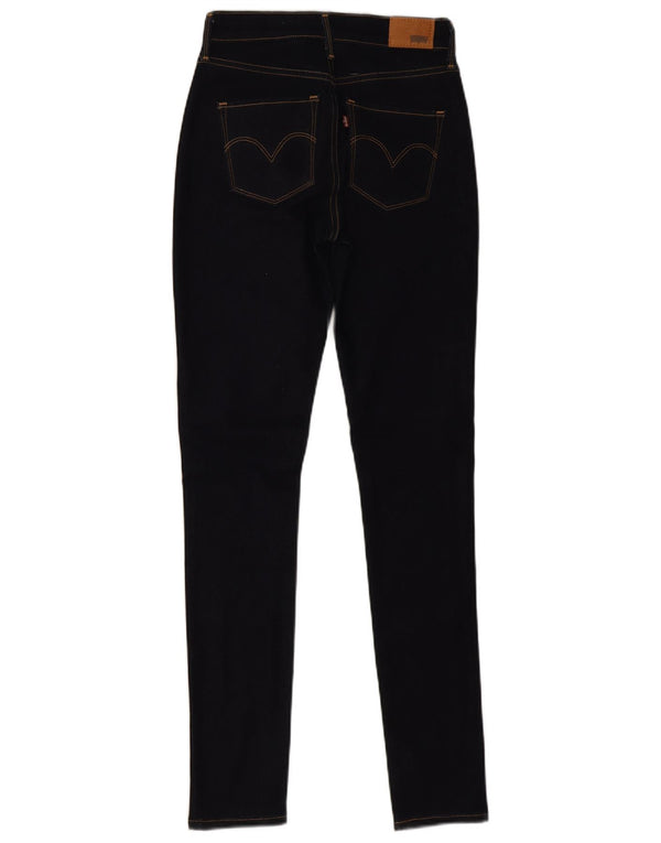 Levi's Damen High Rise Skinny Jeans W25 L32 Marineblau Baumwolle