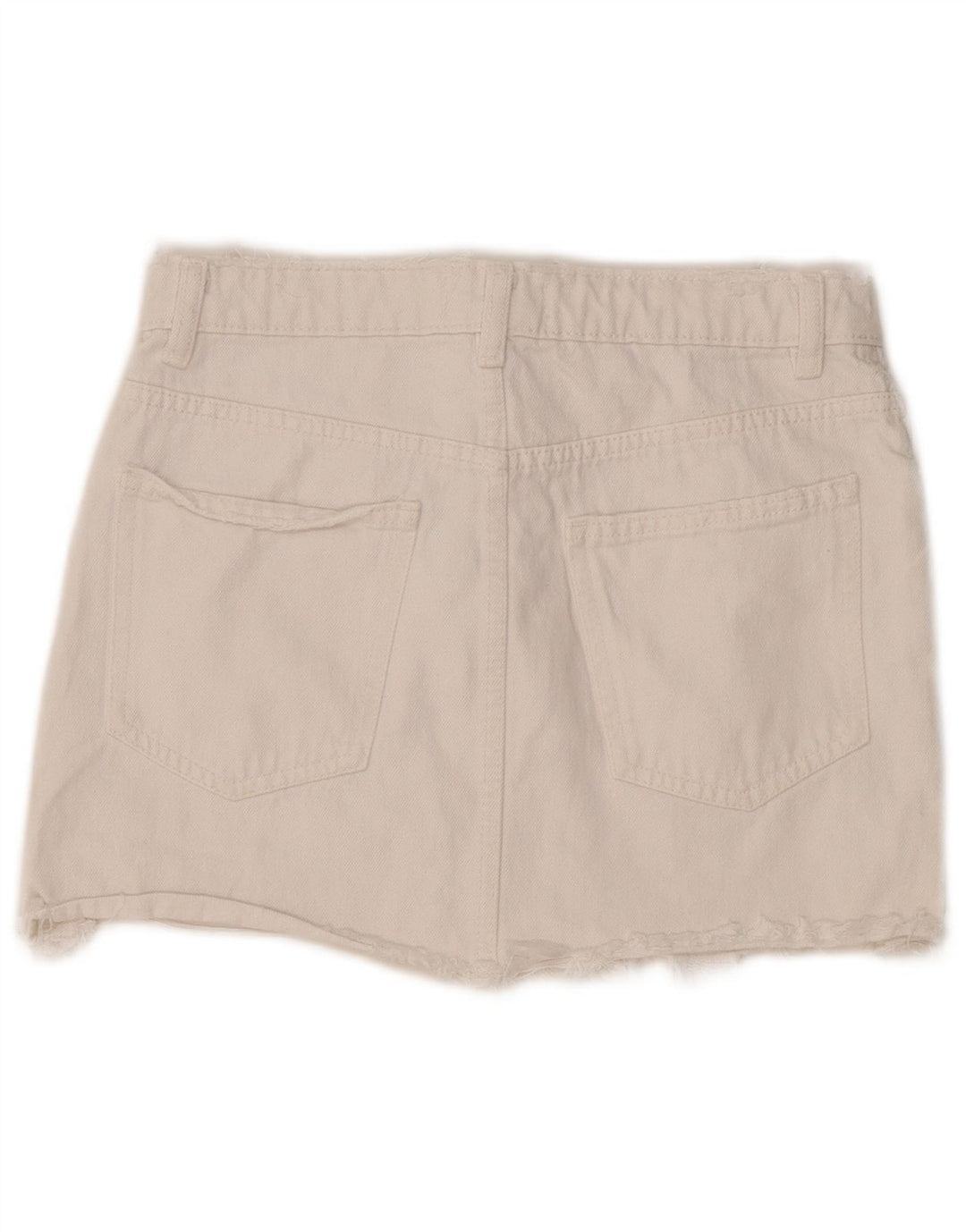 Zara Damen Mini-Jeansrock Medium W28 Weiß