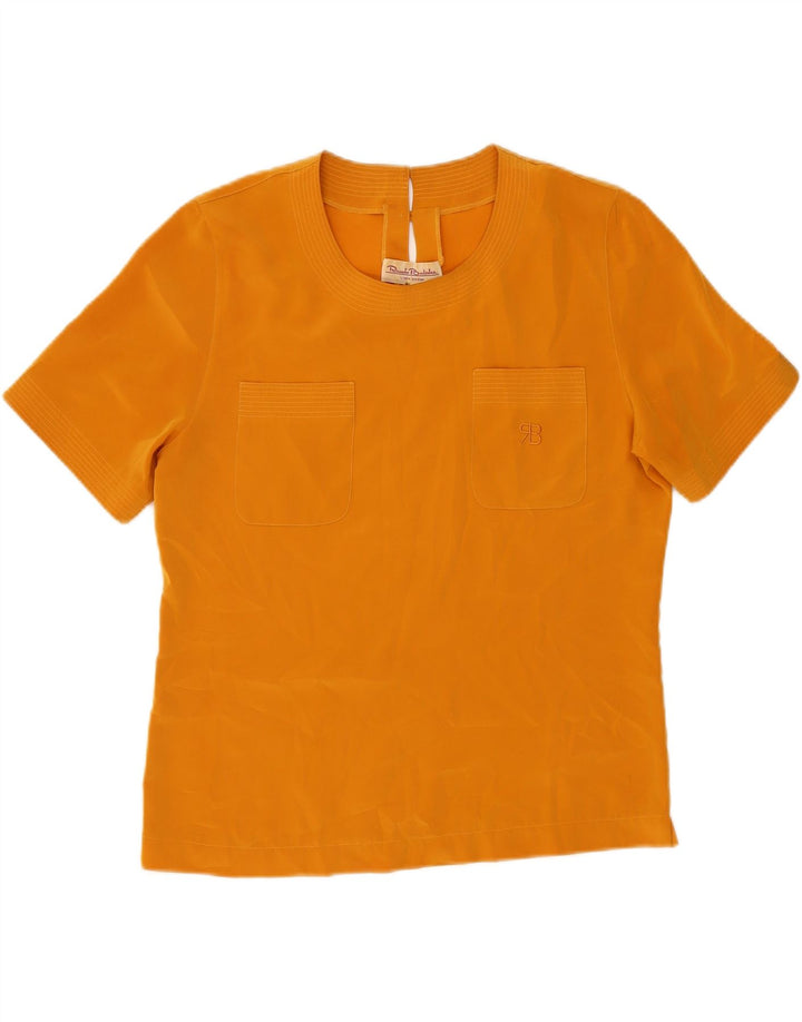 RENATO BALESTRA Damen Blusentop IT 44 Mittelorange