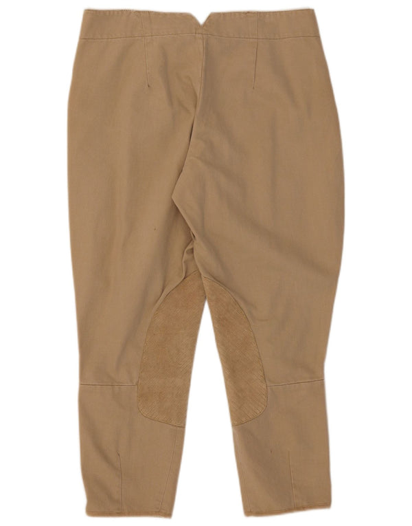 Ralph Lauren Damen Riding Slim Cropped-Hose US 10 Large W30 L24 Beige