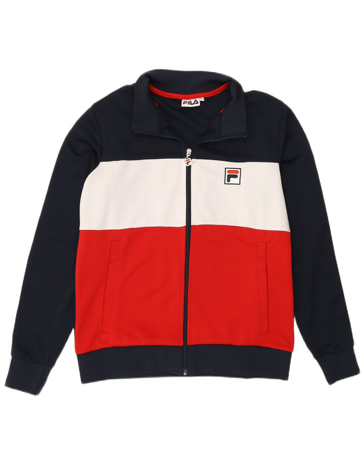 Fila Herren-Trainingsanzug mit grafischem Oberteil, klein, mehrfarbig, Farbblock