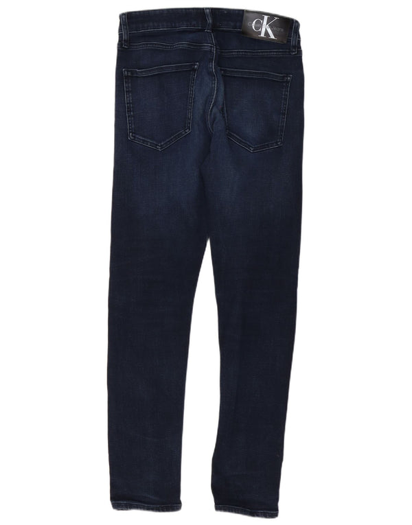 Calvin Klein Herren Skinny Jeans W32 L30 Marineblau Baumwolle