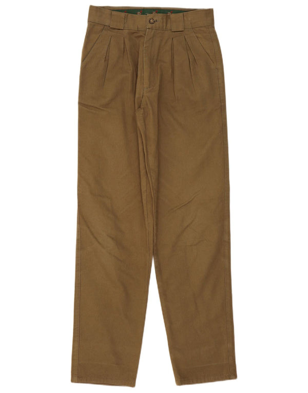 Wampum Damen Pegged Chino Hose IT 42 Medium W28 L31 Khaki Baumwolle