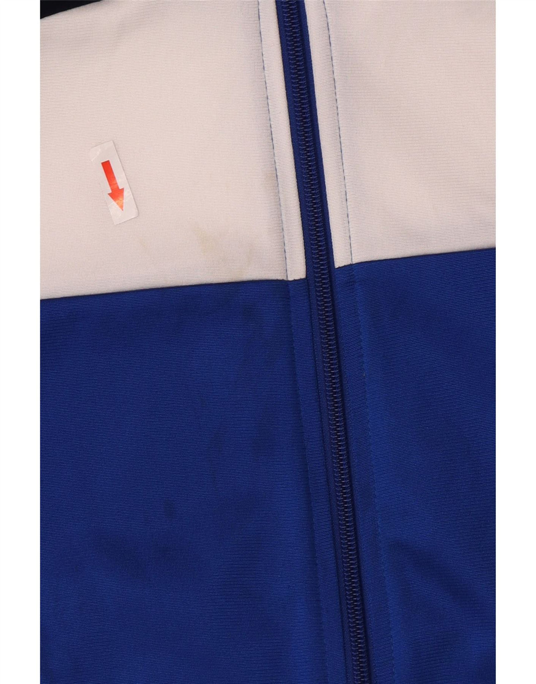 Adidas Jungen-Trainingsanzug-Top-Jacke, 13–14 Jahre, blaues Colourblock-Polyester