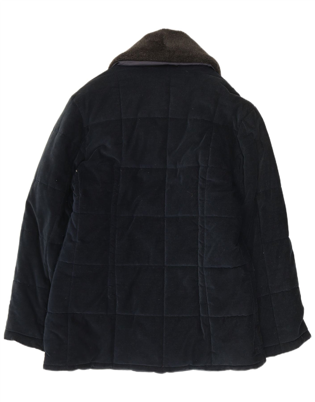 Gepolsterte Cordjacke für Herren von Belfe & UK 38, mittelmarineblaue Baumwolle