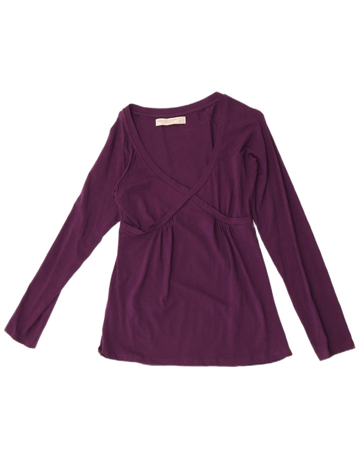 Zara Damen Top Langarm UK 16 Large Lila