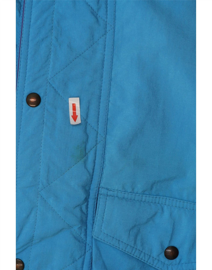 Peralp Herren Wattierte Jacke IT 48 Mittelblaues Colourblock-Polyester