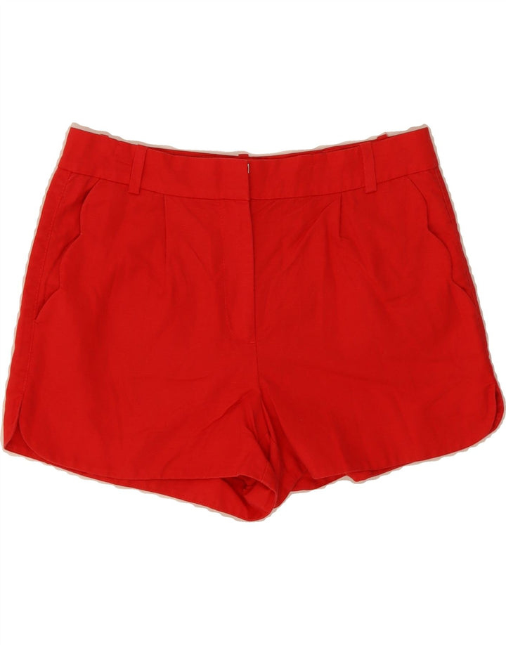 J. CREW Womens Casual Shorts US 4 Small W30 Red Linen Vintage J. Crew and Second-Hand J. Crew from Messina Hembry 