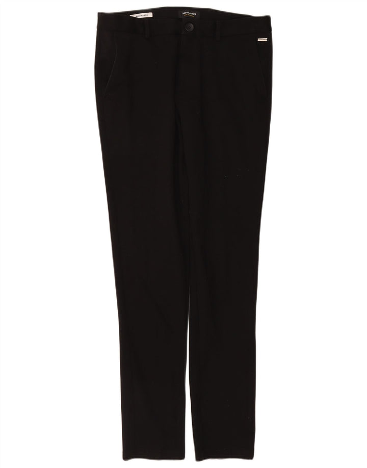 Jack & Jones Damen Marco Slim Chinohose W32 L34 Schwarz Polyester