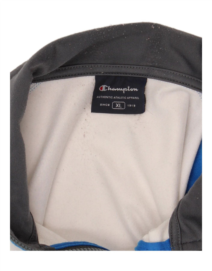 CHAMPION Herren-Trainingsanzug-Oberteil, Jacke, XL, Blau, Farbblock