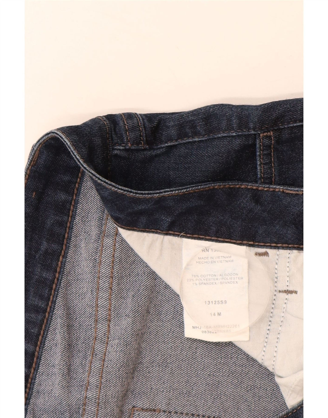 LEE Damen Riders Mid Rise Capri Jeans US 14 Large W34 L19 Marineblau