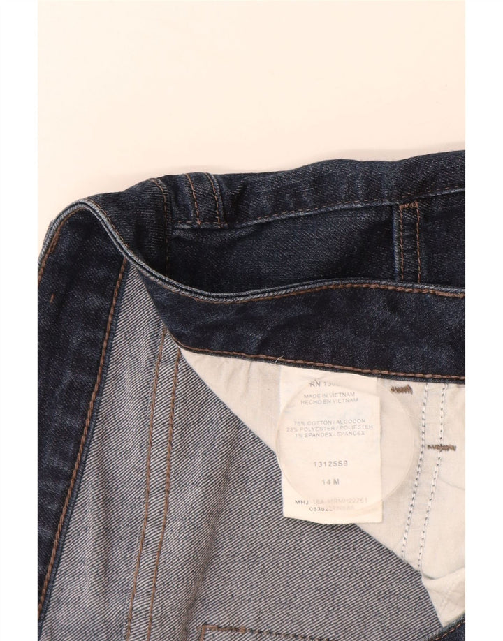 LEE Damen Riders Mid Rise Capri Jeans US 14 Large W34 L19 Marineblau