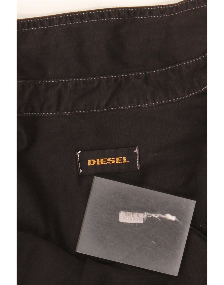 DIESEL Herren Jeanshemd Large Schwarz