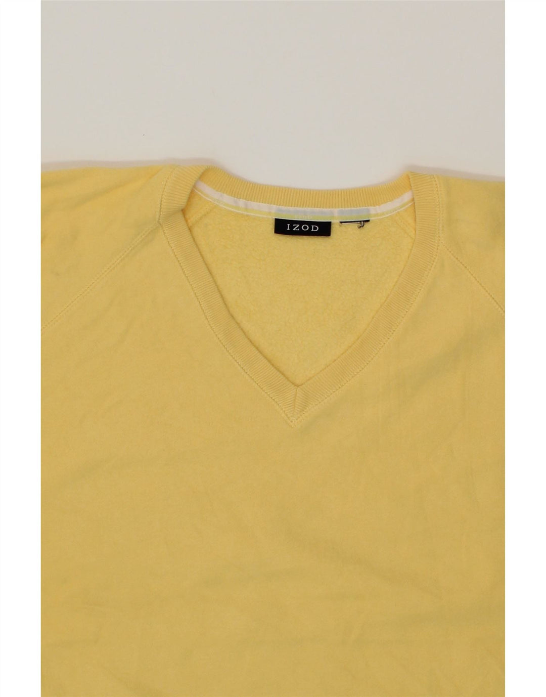 IZOD Womens Oversized Sweatshirt Jumper UK 20 2XL Yellow Vintage Izod and Second-Hand Izod from Messina Hembry 