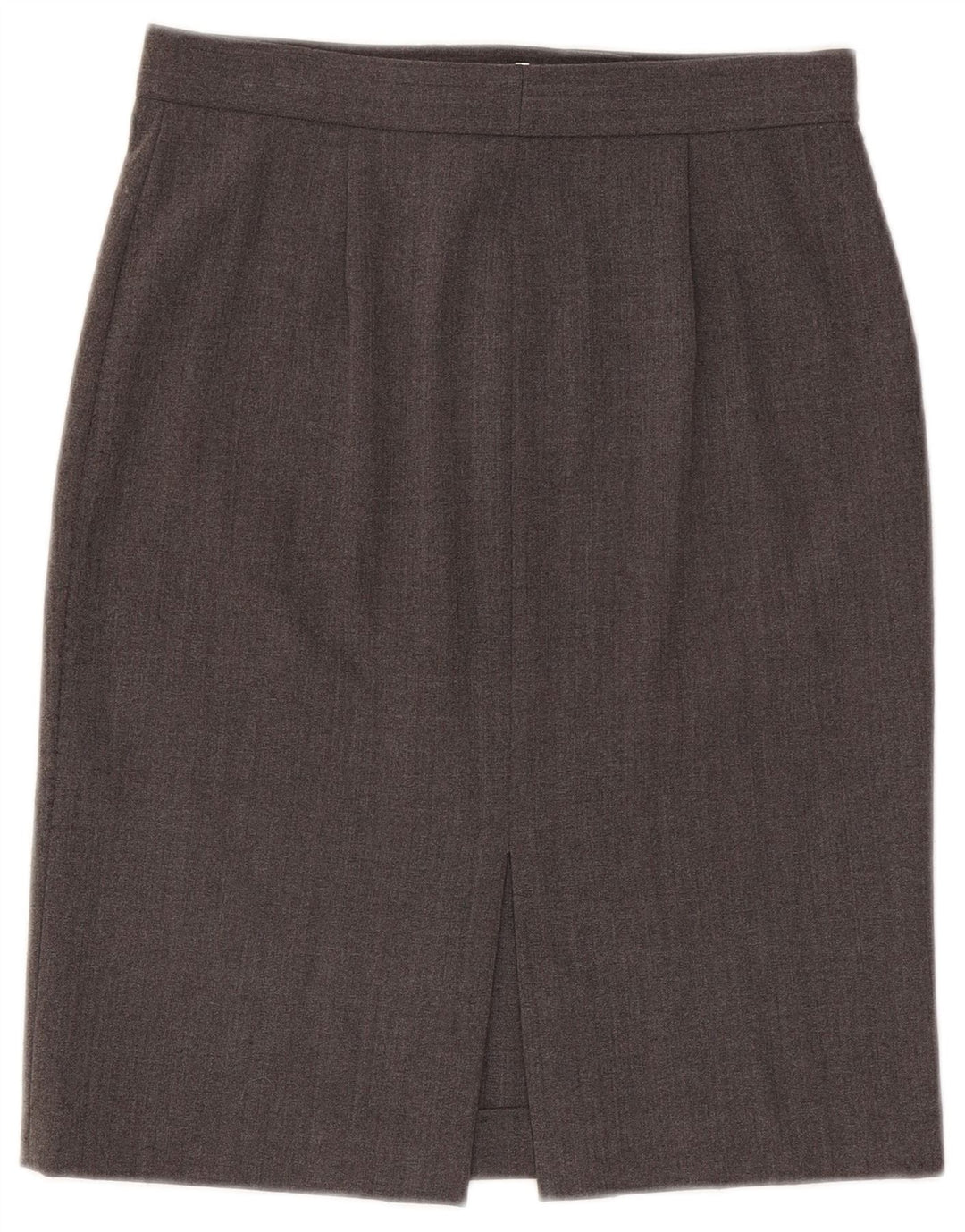 Emporio Armani Damen Bleistiftrock IT 42 Medium W28 Grau Polyester