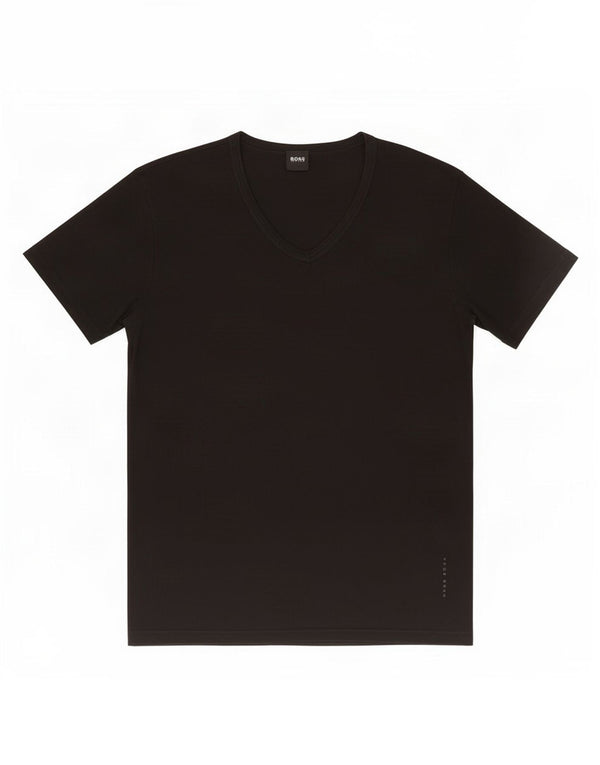 Hugo Boss Mens T-Shirt Top Large Black Cotton