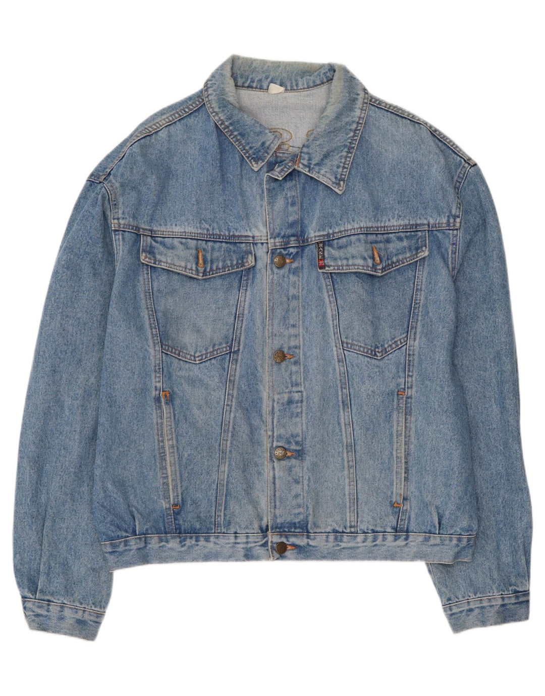 Base 92 Herren-Jeansjacke mit Grafik, UK 42, XL, Blau