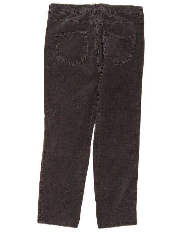 Marks & Spencer Damen Crop Cordhose UK 16 Large W34 L24 Grau