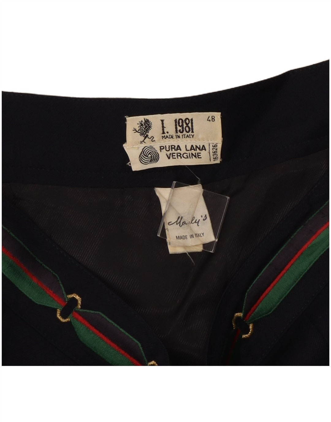 Marly's Damen Bleistiftrock IT 48 XL W32 Marineblau